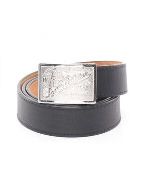 Louis Vuitton Belt Ceinture Jeans Black Leather LV